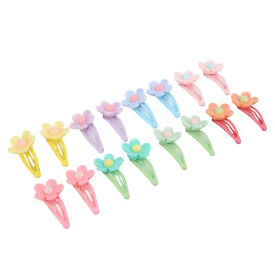 #ad Plastic Dog Flower Hairpins Pet Snap Hair Clips 32pcs Multiple Colour For Cats $18.66