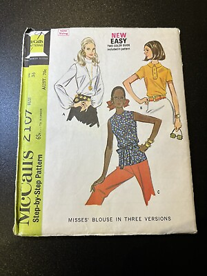 #ad Vintage 1960s Misses’blousr In Three Version Size 14 Bust 36 AU $18.00