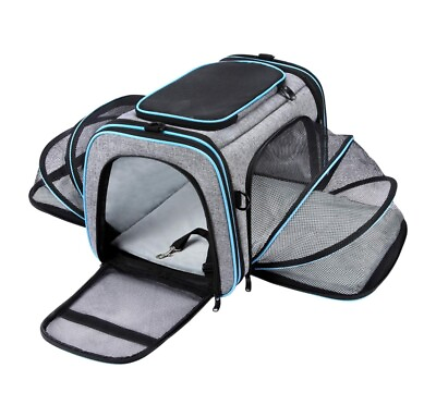 #ad #ad Airline Approved Pet Carrier Soft Sided Expandable Travel Bag Small Dogs Cats $30.00