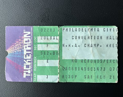 #ad NWA JCP 2 21 87 Philadelphia Civic Center Wrestling Ticket Stub FLAIR vs WINDHAM $22.95