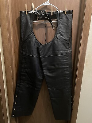 #ad Brand New Leather Chaps $50.00