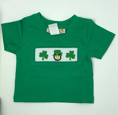 #ad Baby Boy Green St Patrick#x27;s Day T Shirt 3M Green BRAND NEW BB3 $22.99