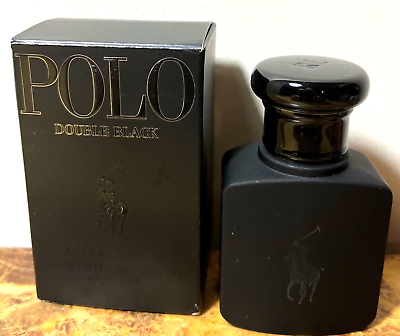 #ad Polo Double Black by Ralph Lauren Men 1.3 1.35 1.36 oz 40ml EDT Spray SEALED $64.90