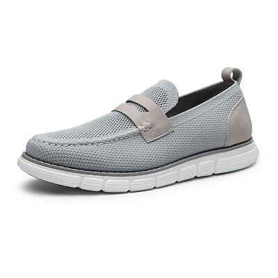 #ad Men#x27;s Slip on Casual Loafers Lightweight Breathable Walking Shoes Grey $20.99