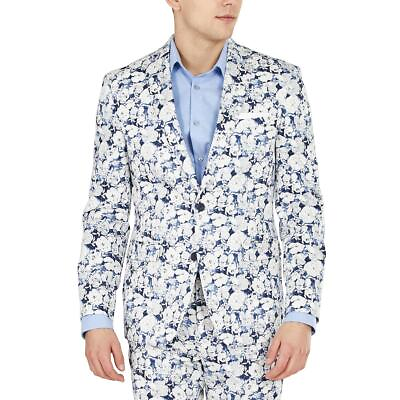 #ad Bar III Mens Floral Print Slim Fit Suit Separate Blazer Jacket BHFO 7167 $14.99