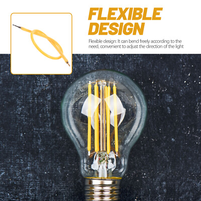 #ad 6 Pcs LED Filament Flexible Indoor Lighting Filaments for Fixtures Accessories $10.45