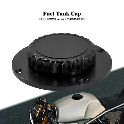 #ad Gas Feul Black Tank Cap Oil Tank Petrol Cap Cover Fits For BMW K1 K75 K100 K1100 $43.69