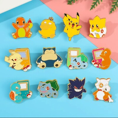 #ad Cute Pokemon Characters Anime Brooches Hat Lapel Pins $6.25