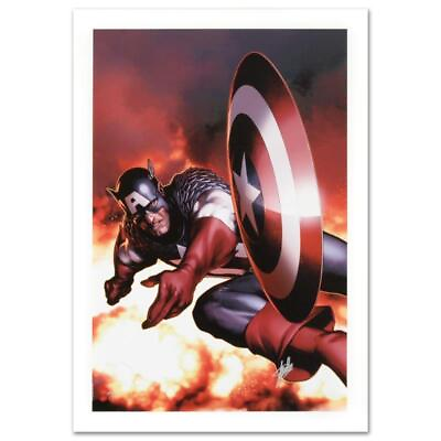 #ad Stan Lee Signed quot;Captain Americaquot; Marvel Comics Limited Edition Canvas Art 2 99 $2000.00