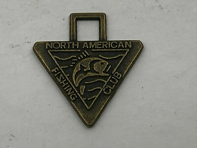 #ad Vintage North American Fishing Club FOB Zipper Pull Large Mouth Bass F7 $7.96
