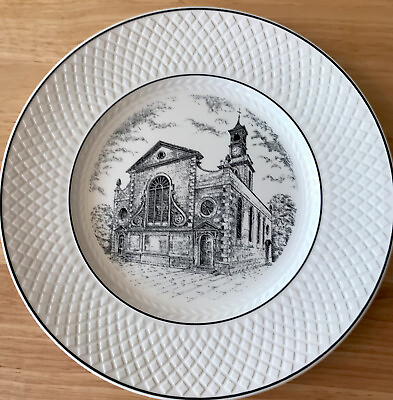#ad Spode MANSARD Historical The Church of St. Mary the Virgin Aldermanbury Plate $14.95