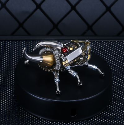 #ad Mechanical insect metal scorpion assembly model cool pen holder art decoration i $49.90