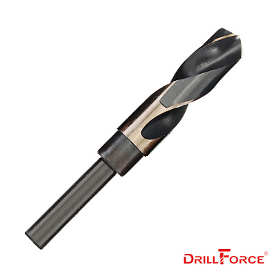 #ad Drillforce 11 16quot; Samp;D Silver Deming HSS Cobalt M35 1 2quot; Reduced Shank Drill Bit $26.59