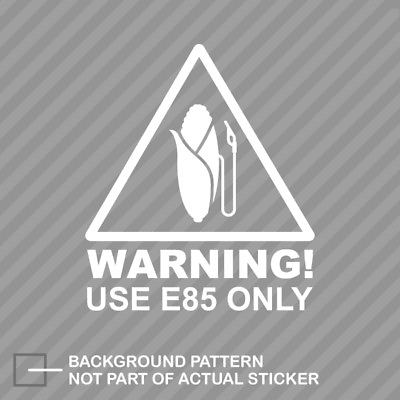 #ad E85 Only Sticker Decal Vinyl ethanol clean energy $21.96