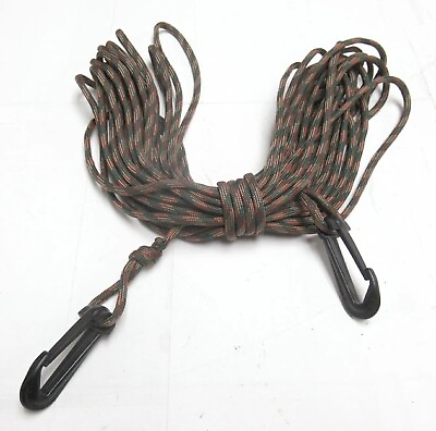 #ad Amish Arms Gear Treestand Hoisting Pull up Bow Rifle Hunting 30#x27; Rope Clips $12.99
