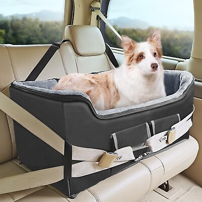 #ad Dog Car Booster Seat Elevated Pet Car Seats for Large Medium Dogs with Safet... $98.04