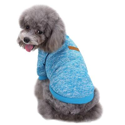 #ad Jecikelon Pet Dog Clothes Dog Sweater Soft Thickening Warm Pup Dogs Shirt Win... $15.05