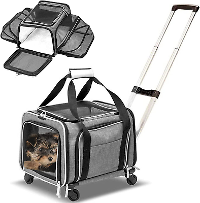 #ad #ad Airline Approved Expandable Premium Pet Carrier on Wheels Two Sided Expandable $192.21