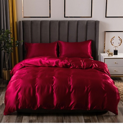#ad #ad Luxury Bed Sheets Bedding Set Soft duvet cover set Queen King Linens Pillowcases $125.88