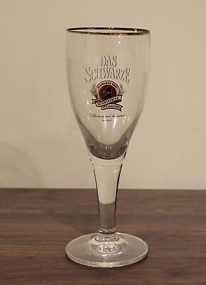 #ad Das Schwarze Schwaben Brau Vintage German Beer Glass 0.3 Liter $14.50