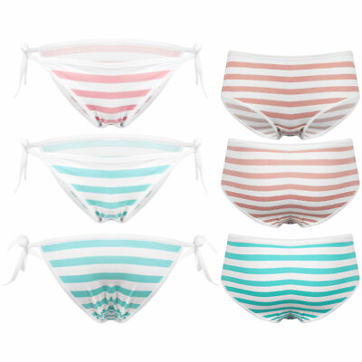#ad Cute Cotton Stripe Panties Briefs Japanese Style Anime Cosplay Bikini Underwear $7.85
