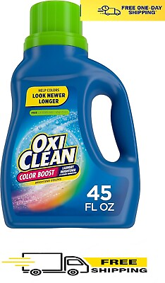 #ad OxiClean Color Boost Laundry Brightener and Stain Remover Liquid Free 45 fl oz $12.59