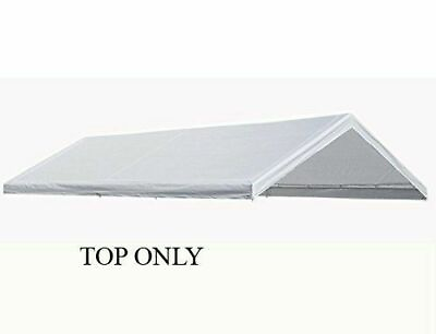 #ad 10#x27;X20#x27; Canopy Replacement Cover White Tarp Top Only S LOGIC Common model $74.99