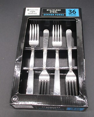 #ad Member#x27;s Mark Stainless Steel Dinner Forks 36 Pieces $16.95