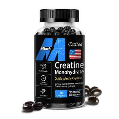 #ad Creatine Monohydrate Capsules 3000mg 30 To 120 Capsules Muscle Explosion $7.71