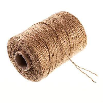 #ad 600ft Jute Rope Natural Jute Twine String Thin Rope Burlap String for Gift Bo... $7.69