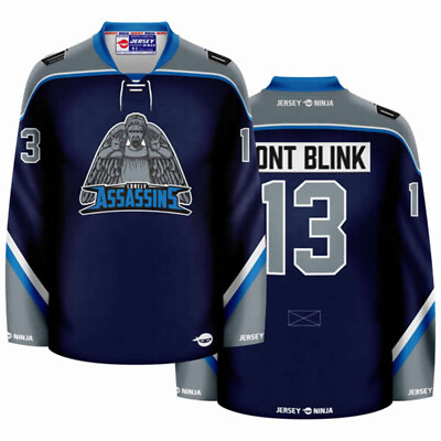 #ad Lonely Assassins Don#x27;t Blink Hockey Jersey $134.95