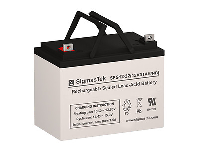 #ad Best Battery SLA12350 Replacement Battery By SigmasTek GEL 12V 32AH NB $104.99