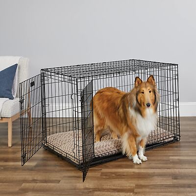 #ad Large Dog Crate Kennel Extra Huge Folding Pet Wire Cage Giant Breed Size $74.99
