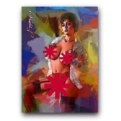 #ad Karen Price #2 Art Card Limited 44 50 Edward Vela Signed Censored $12.86