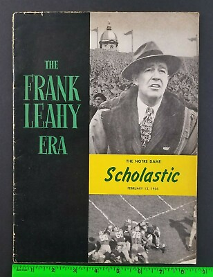 #ad Vintage 1954 Notre Dame Frank Leahy Era Football Scholastic New Magazine $44.95