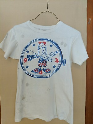 #ad Spiro Agnew Swiss Made 1970’s Original Novelty Vintage T Shirt Size Medium $59.50