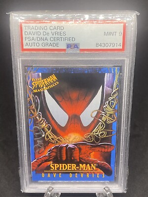 #ad Spider Man David DeVries PSA DNA Auto 9 🔥🔥🔥 $395.00