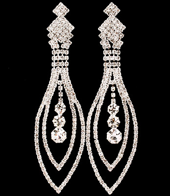 #ad Gorgeous Crystal Dangle Earrings $21.95