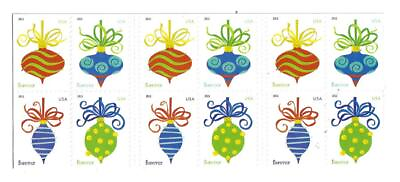 #ad US SCOTT 4578b BOOKLET OF 20 HOLIDAY BAUBLE FOREVER STAMPS MNH $27.95