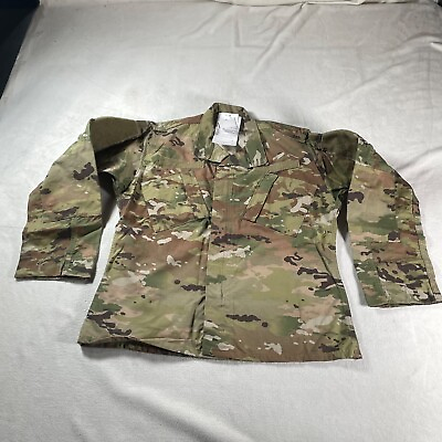 #ad Army Combat Jacket Mens Medium Multicam Flame Resistant Uniform Coat Regular New $35.99