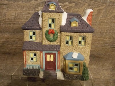 #ad Trim A Home Premium Holiday Home Memories 1995 Porcelain House in box #2 $15.21
