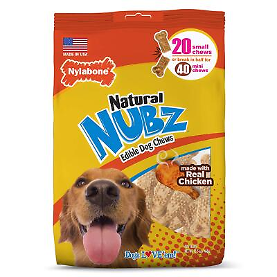 #ad Nylabone Nubz Budz Natural Long Lasting Edible Dog Chews 20 Count Small Up to $31.63
