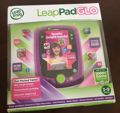 #ad LeapFrog LeapPad2 GLO Kids Learning Tablet Purple Brand New Sealed RARE $124.99