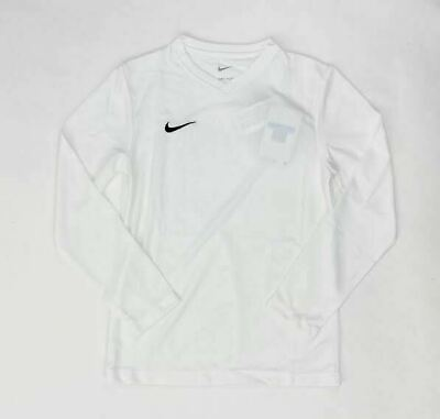 #ad Nike US Long Sleeve Tiempo Premier II Soccer Jersey Youth M Shirt White DH8407 $7.50