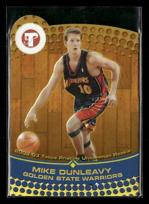 #ad 2002 03 Topps Pristine Refractors Gold #58 Mike Dunleavy SN18 99 $12.99