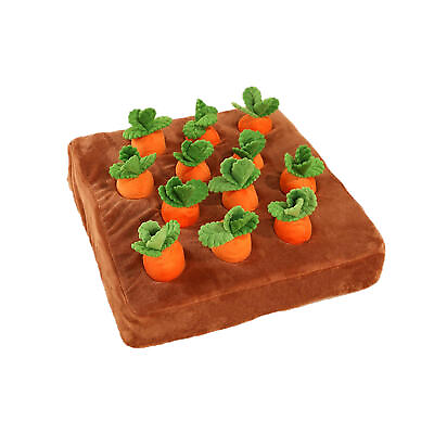 #ad 12 Squeaky Carrots Enrichment Dog Puzzle ToysHide and Seek Carrot Farm Dog Toy $31.69
