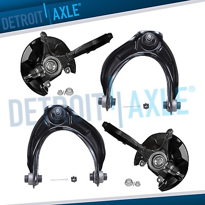 #ad Front Knuckles Wheel Hubs Upper Control Arms Kit for 2009 2012 Honda Accord TSX $266.03