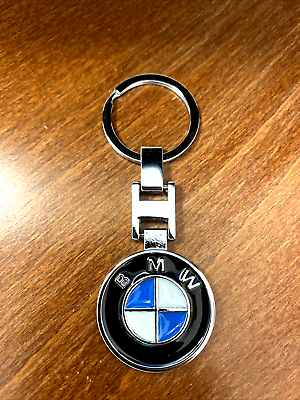 #ad BMW Logo Emblem 3D Logo Metal Double Sided Key Chain Keyring $13.99