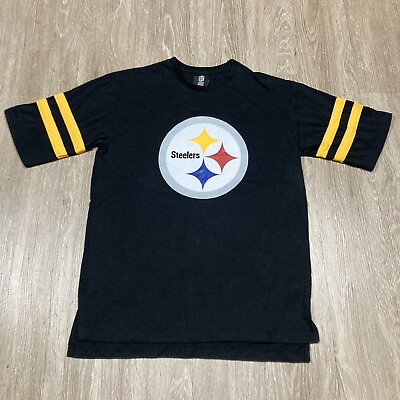 #ad Steelers Shirt Small Pittsburgh NFL Game day Football Steel Curtain Tee $18.88