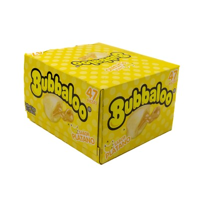 #ad Bubbaloo Banana Bubble Gum Mexican Chicle Platano Candy 47 Pieces $13.49